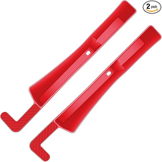 2PCS Car Seat Gap Filler, Automotive Seat Organizer Fill The Gap Between Seat and Console, Universal Car Storage Box Inserts Fill The Gap Between Seat &Console for Coins Wallets Keys (Red)