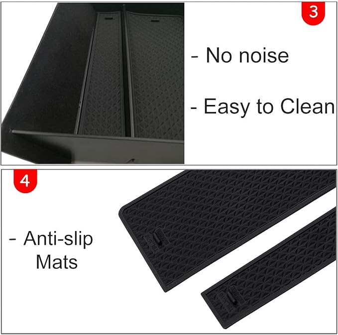 Moonlinks For Tesla Model S/Model X Center Console Drawer Box, Center Console Cubby Drawer Storage Box Customized for Tesla Model S/Model X 2012-2020 2021