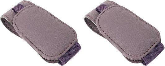 Yuoyar 2 Packs Magnetic Sunglass Holder for Car Visor (Purple) | Magnetic Interior Car Accessories