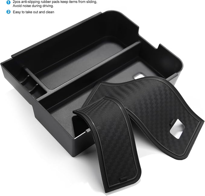 2pcs Compatible with Nissan Sentra 2025 2024 2023 2022 2021 2020 Accessories Car Center Console Organizer Armrest Cover Armrest Storage Box Tray Insert Glove Pallet
