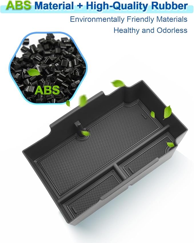 2024 2025 2026 Crosstrek Center Console Organizer for Subaru Crosstrek (Base/Premium/Sport/Limited/Wilderness), Durable ABS Console Tray Insert 2026 Crosstrek&Impreza Accessories (Black)