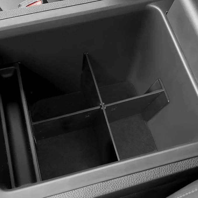 3PCS Center Console Organizer Compatible with Honda 2023-2025 2026 Pilot ＆ 2024-2026 Ridgeline ＆ 2024-2026 Passport Accessories Center Console Dividers Organizer Hidden Storage Boxv
