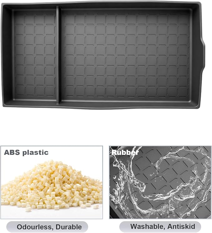 SKTU 2026 RAV4 Center Console Mat for 2026+ Toyota RAV4 (LE/SE/XLE Premium/Woodland/XSE/Limited) Center Console Mat Toyota RAV4 2026 Accessories Rubber Non-Slip Center Console Pad