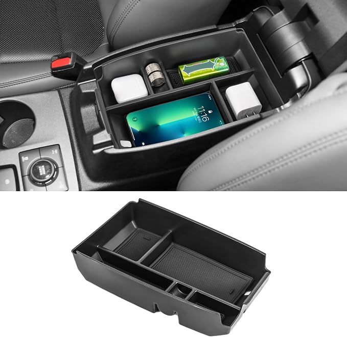 Center Console Organizer Tray Compatible with Ford Bronco Sport 2021-2025/ Escape 2020-2026 Armrest Storage Box Secondary Insert Storage Tray Interior Accessories