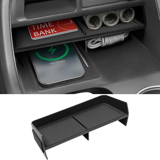 Center Console Tray Organizer Compatible with Honda 2023 2024 2025 2026 Pilot ＆ 2026 Passport Accessories Black ABS Plastic Material Insert Tray Pallet Storage