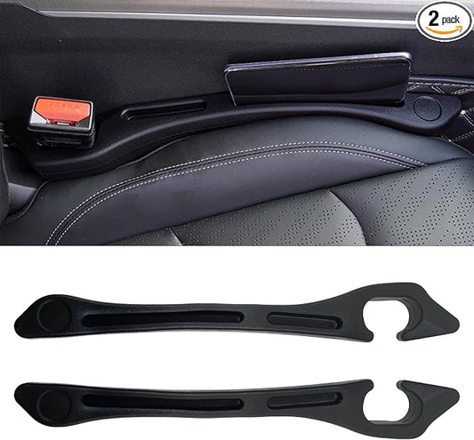 2 PCS Car Seat Gap Filler, Car Gap Filler Organizer to Fill The Gap Between Seat and Console, Auto Seat Crevice Blocker Stop Things from Dropping, Essential Car Interior Accessories