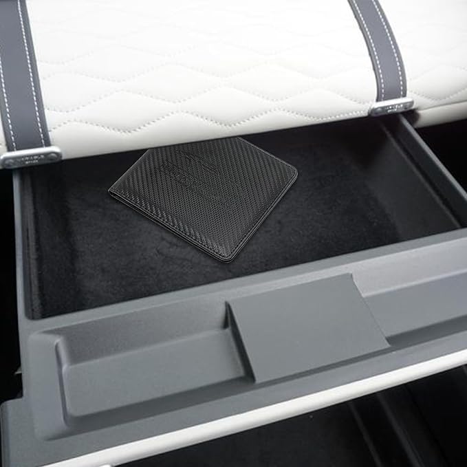 Car Registration and Insurance Holder, Premium Leather Insurance and Registration Holder,vehicle Glove Box Car Organizer, with Magnetic Shut for Cards, Driver License (Carbon Fiber Black-S)