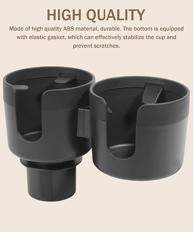 bylikeho 2-in-1 Cup Holder Expander,Multifunctional Car Cup Holder Expander Adapter for Car with Expandable Insert, Fits Yeti,Car Accessories