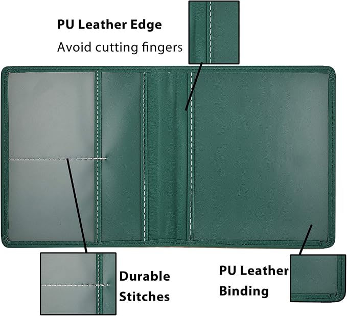 Car Registration and Insurance Holder, 5.5 x 5 Inch PU Leather Vehicle Glove Box Organizer Wallet Case Organizer for Insurance Card, Driver License, Essential Document, Paperwork