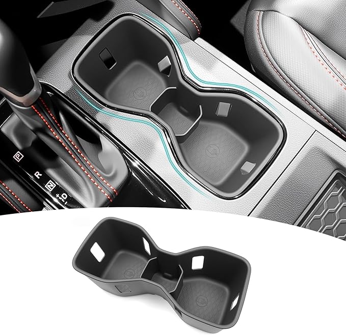 Cup Holder Organizer for 2022-2025 Nissan Frontier S SV Pro-X Pro-4X SL Accessories, Noise-Free Water & Dust Proof Silicone Insert Console Drink Holder for 22-25 Frontier Accessories