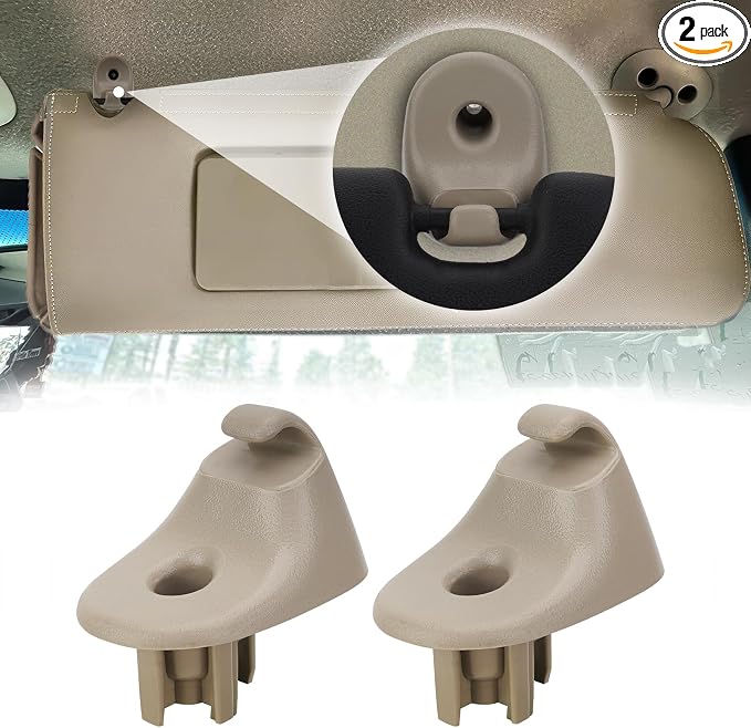 2pcs Sun Visor Clip Holder for Chevrolet Silverado Sierra Tahoe Yukon Suburban 1999-2006, Sunshade Clamp for Chevrolet Silverado Sierra Tahoe Yukon Suburban