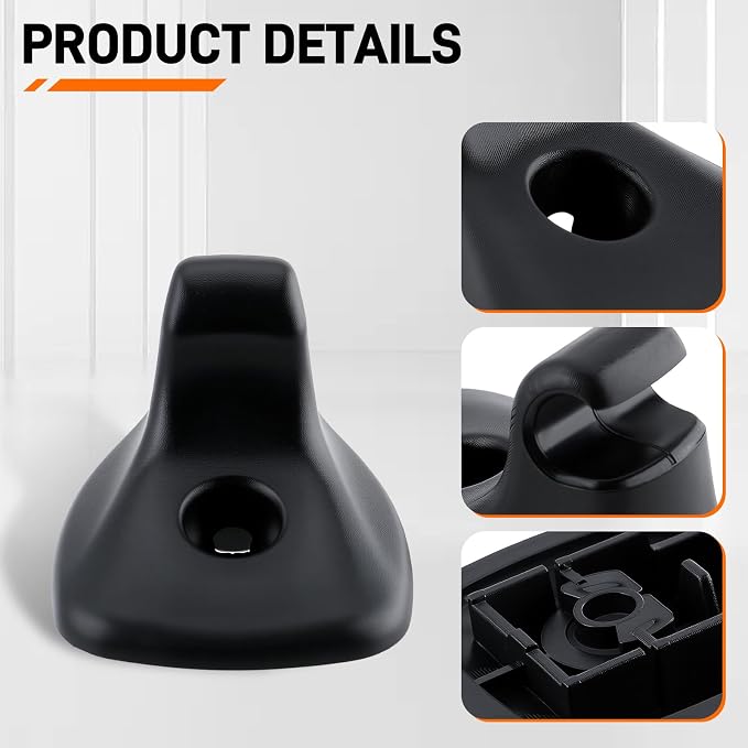Sun Visor Clip Visor Replacement for Chrysler 200 2011-2015, 1GW25DX9AA Black Sunvisor Support Clip Hook Replacement for Avenger 2011-2014