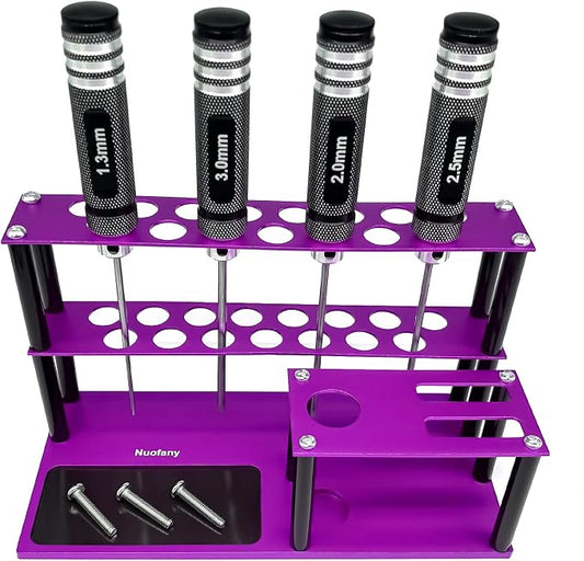 Screwdrivers Organizers Screwdrivers Storage Rack Kit RC Tools Bulit-in Screw Tray Screw Driver Pliers for Hex Cross Screw Driver RC Tools Kit Organizers
