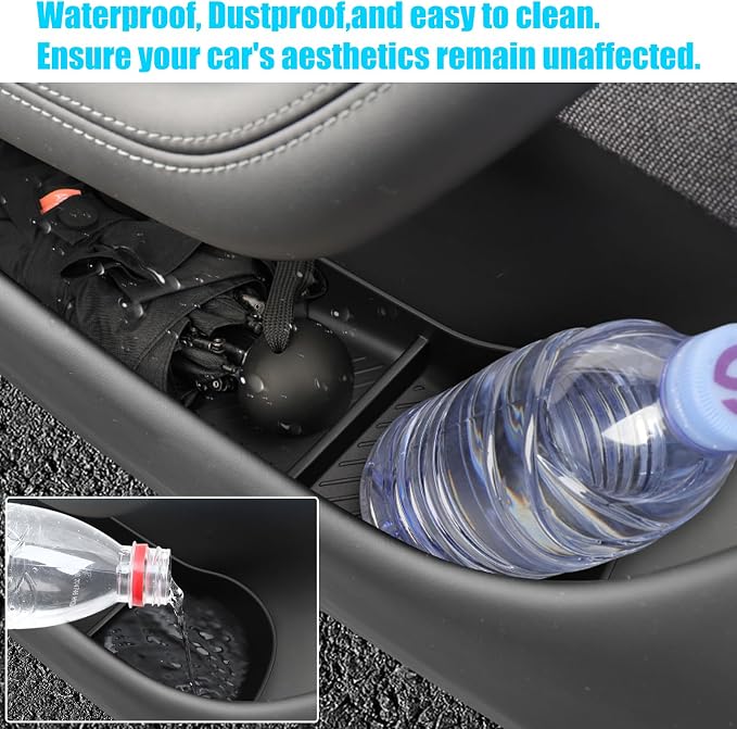 Jaronx Compatible with 2021-2026 Tesla Model S Door Side Organizer, 4PCS Front Rear Doors Pockets Inserts Storage Tray for Tesla Model S Accessories 2021 2022 2023 2024 2025 2026