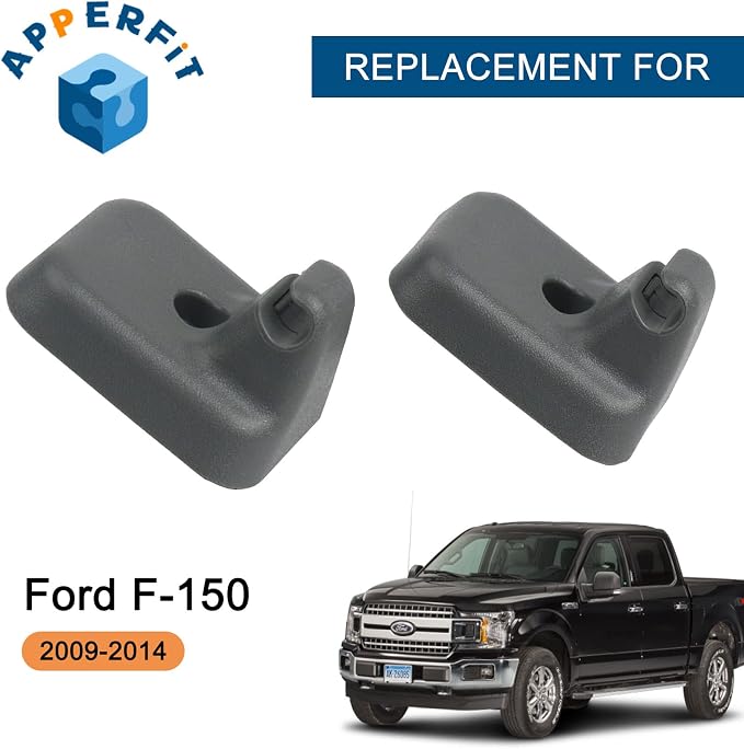 Sun Visor Clip Retainer Holder (Steel Gray) w/Screws for Sunvisor Panel Driver & Passenger Side BL3Z-1504132-AB Compatible with Ford F150 2011-2014 Visor Mount Accessories