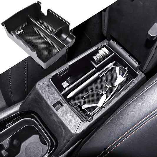 Center Console Organizer Tray Compatible with Jeep Compass 2022 2023 2024 2025 Accessories Insert Armrest Glove Box Secondary Storage Divider ABS Materials，Black