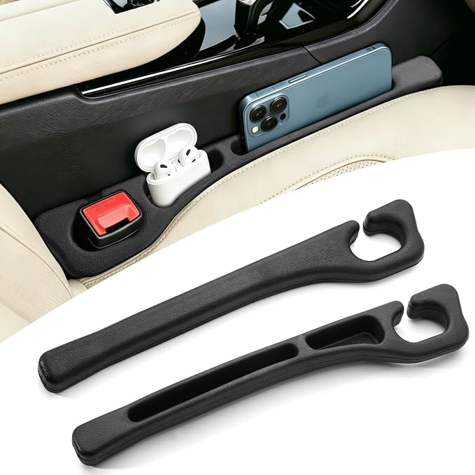 Car Seat Gap Filler Organizer for Lexus RX NX ES 350 250 ES350 is 250 350 2026-2025 2024-2000 Plug with Storage Slot Strip No-Drop Seat Side Gap with Phone Holder - 2 Pack