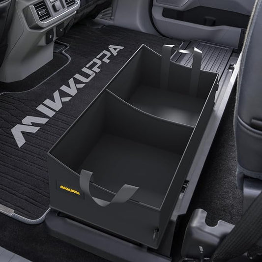 MIKKUPPA Truck Under Seat Storage - Replacement for 2015-2024 Ford F150 F250 F350, for 2 Compartments for Bench Seat Truck Tool Box Organizer Underseat Storage Bag