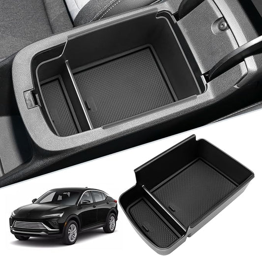 SKTU for 2024 2025 2026 Buick Envista Accessories Center Console Organizer 2024 2025 2026 Envista Insert ABS Materials Tray 2024 2025 2026 Envista Accessories Armrest Tray (Black)