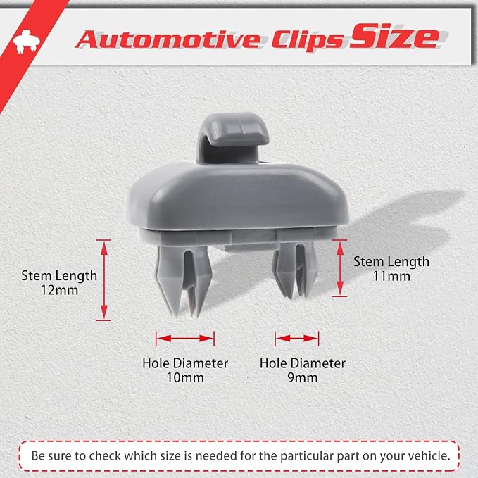 OTUAYAUTO 2PCS Audi Inner Sun Visor Clips, Upgraded Car Interior Sunscreen Holder Hook - Compatible with Audi Q5 Q3 A1 A3 A4 A5 S3 S4 S5 TT, OEM: 8U0857562A