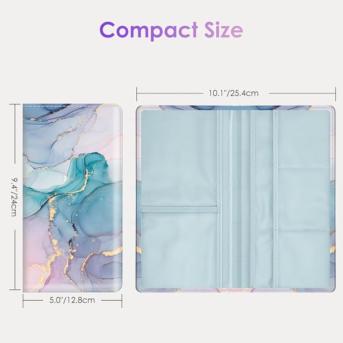 Car Registration and Insurance Holder，Colour Patterns Men Women Car License Document Registration and Insurance Card Holder