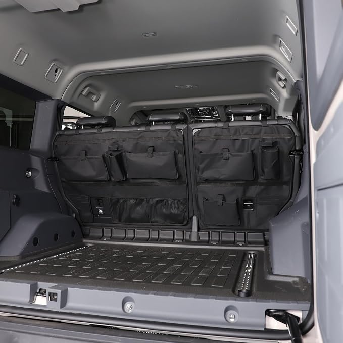 Car Trunk Organizer Compatible with INEOS Grenadier 2020-2024, Back Seat Trunk Organizer, Hanging Car Organizer Trunk Foldable Cargo Storage with Adjustable Straps Large Capacity