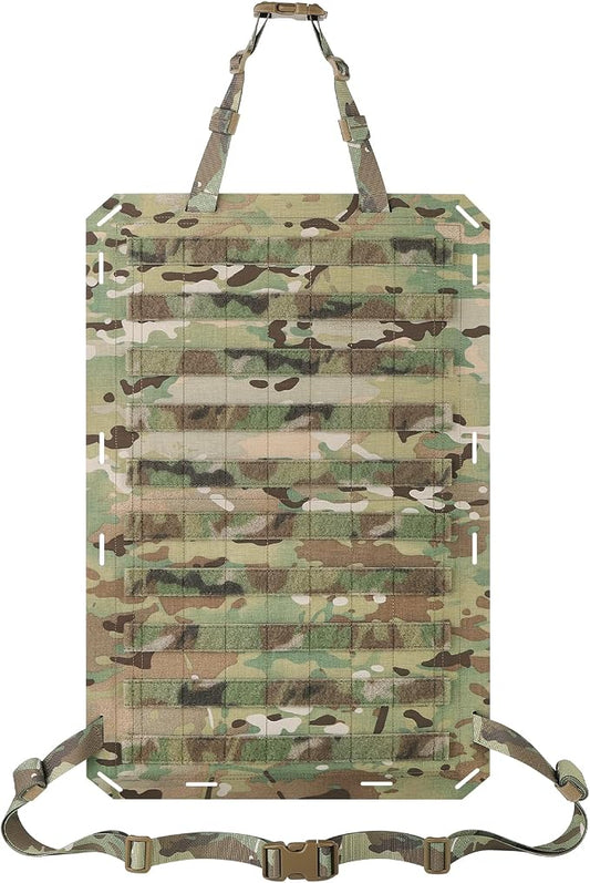 Molle Panels for Car Back Seat, Tactical Seat Back Organizer Covers for Vehicles Truck, Tactical Car Accessories Foldable for Universal Automotive (MC-Foldable)