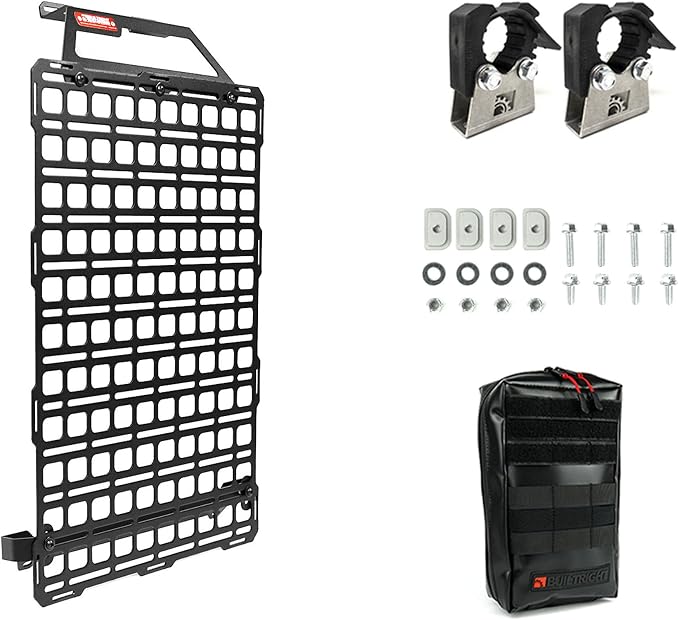 BuiltRight Industries Seat Back MOLLE Panel Organizer - Stage 1 Kit for Ford Raptor, F-150 (2015+), SuperDuty (2017+), and Ranger (2019+) | Made in USA