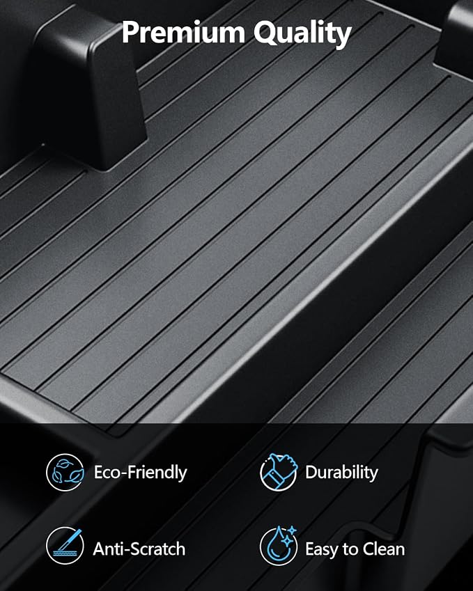 SKTU 3Pack for 2026 Jeep Cherokee Center Console Organizer for 2026+ Jeep Cherokee (Base/Laredo/Limited/Overland) Double Layers Console Tray & Wireless Charging Mat Jeep Cherokee 2026 Accessories