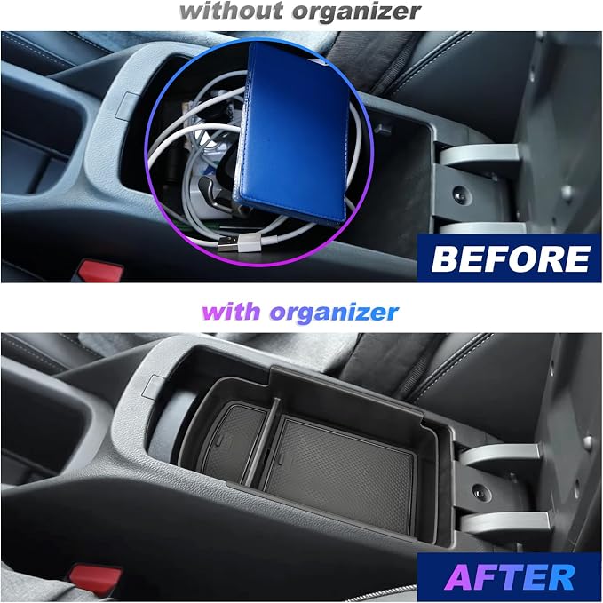SXCY Fit for 2025 2026 Buick Envista Center Console Organizer for 2024 2025 2026 Buick Envista Accessories Armrest Console Tray for 2024 2025 2026 Buick Envista Middle Console Organizer (black)