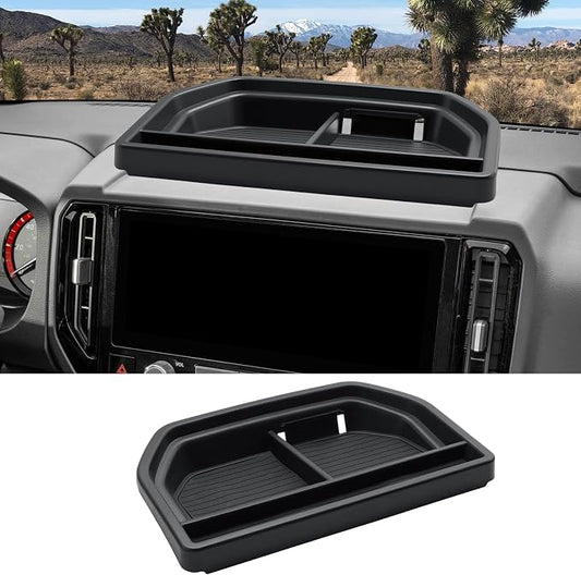 CDEFG for 2025 2026 Nissan Frontier Center Console Organizer Dashboard Storage Tray for 2025 2026 Nissan Frontier Accessories 13.2-Inch Touchscreen Dash Organizer Behind-Screen Tray