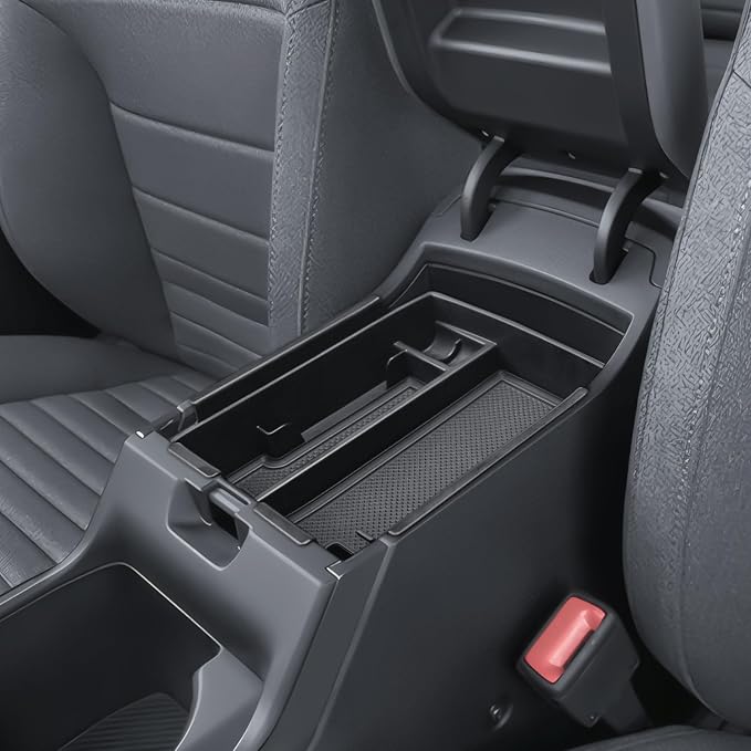 EDBETOS OEM Fit 2026 K4 Dual Layer Center Console Organizer Tray Compatible with 2025 2026 Kia K4 Accessories Armrest Storage Box Double Layer Armrest Insert Tray w/Coin Holder ABS Plastis