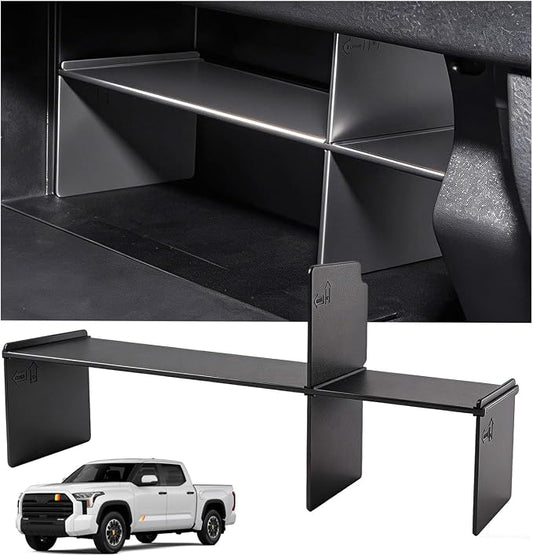 Glove Box Organizer Compatible with Toyota Tundra 2026 2025 2024 2023 2022, Interior Accessories Glove Box Compartment Insert Storage Dividers for 2022-2026 Tundra, Black