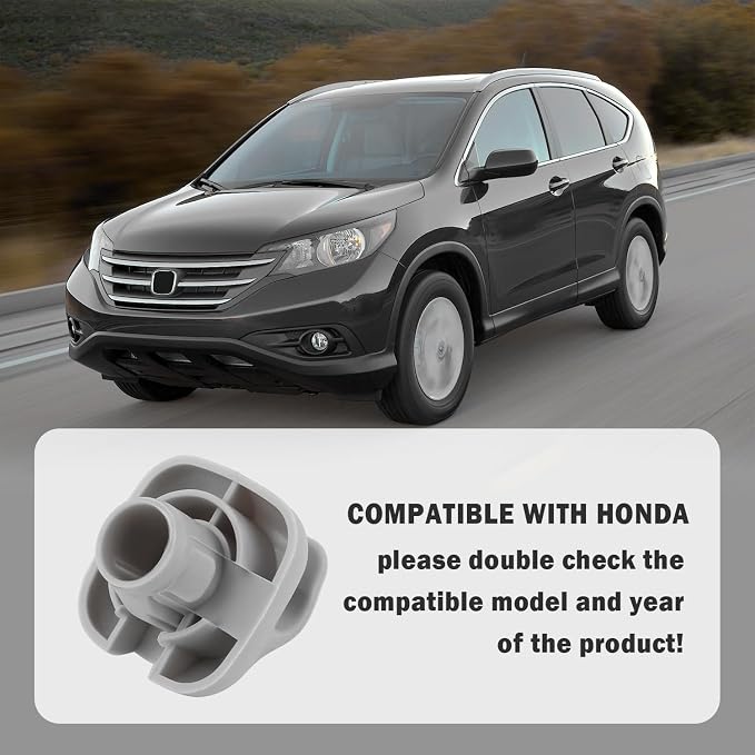 2PCS Sun Visor Clip,Durable Car Visor Clip Hook Replacement OEM#88217S01A01ZA,88217S04003ZA,Premium Car Visor Accessories Compatible with Honda Civic Accord Odyssey (Gray)