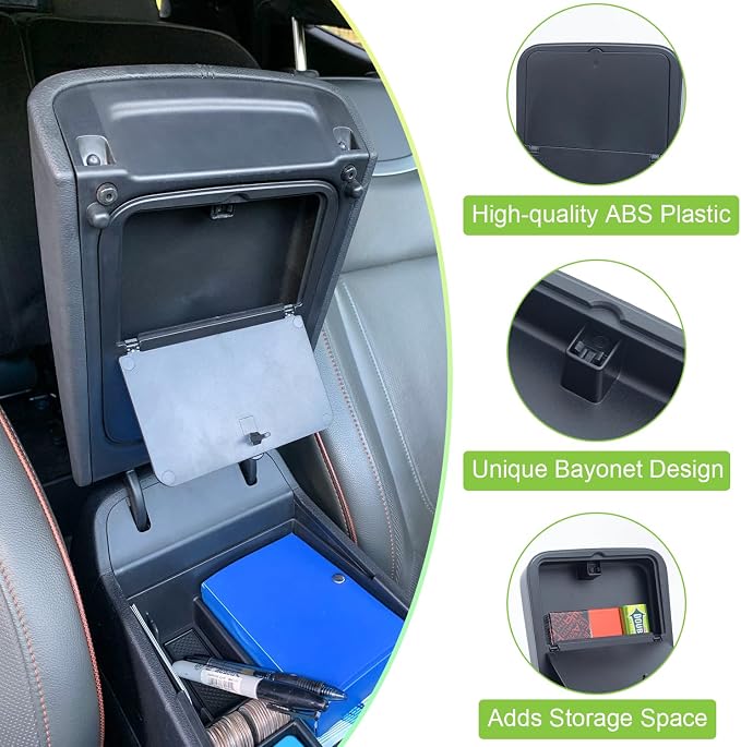 PIMCAR Center Console Hidden Organizer for Hyundai Santa Cruz 2026 2025 2024 2023 2022 Armrest Hidden Storage Box Secret Compartment Press to Open and Close