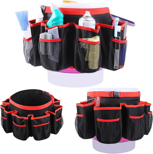 Bucket Cleaning Tool Organizer,Wash Tool Caddy 5-Gallon Organizer,5 Gallon Bucket Holder Cleaning Supplies for Housekeeping