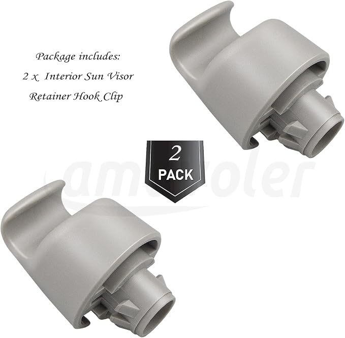 2Pcs Interior Sun Visor Retainer Hook Clip Bracket Fit for Nissan X-Trail Altima Murano Rogue Sport Quest Maxima Titan Armada, for Renault Koleos, for Infiniti QX56 QX60 JX35.(2Pcs)