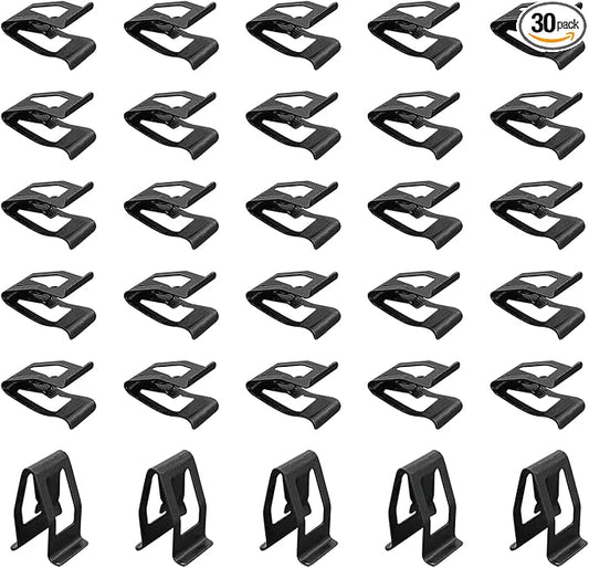 Augeny 30 PCS Dashboard Trim Clips, Metal Car Front Console Dash Retainer, Universal Automotive Dashboard Trim Clip, Vehicle Interior Clip Fasteners Replacement for Most Cars