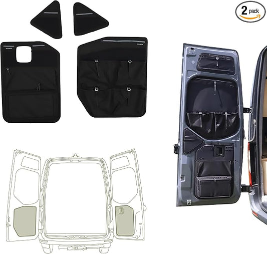VanEssential Rear Door LOWER Storage Panels (Pair) Designed for Mercedes-Benz VS30 (Van Years 2019 to Current)