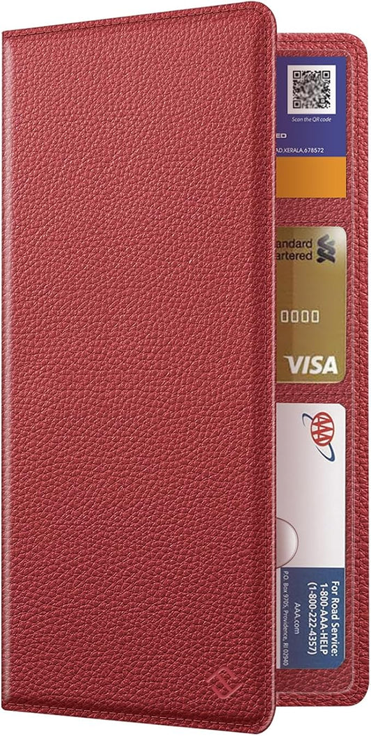 FINPAC Car Registration and Insurance Card Holder, Vehicle Glove Box Card Organizer Wallet Automobile Accessories for License