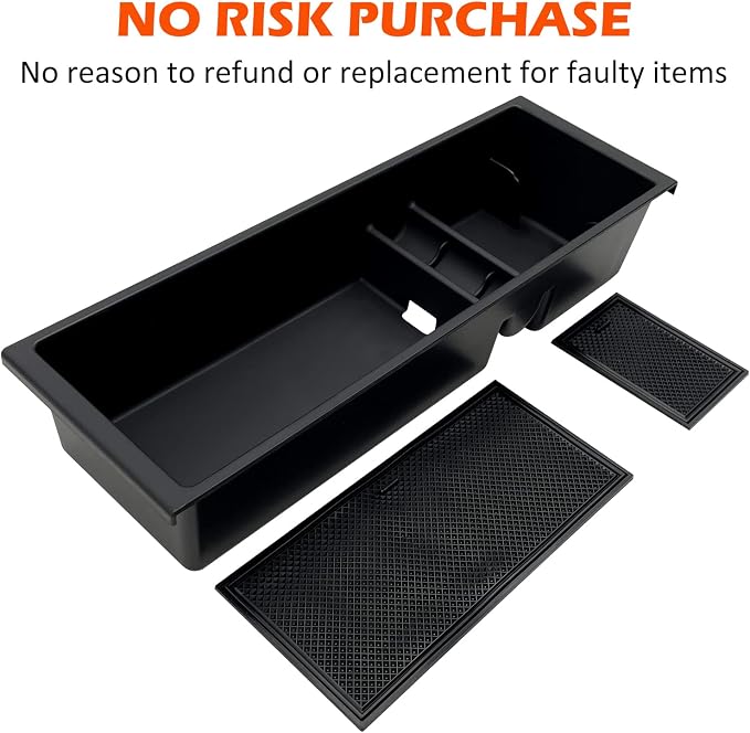 Compatible with F150 2021 2022 2023 2024 2025, F150 Lightning 2022-2025 Accessories Center Console Tray Organizer Armrest Box Secondary Storage