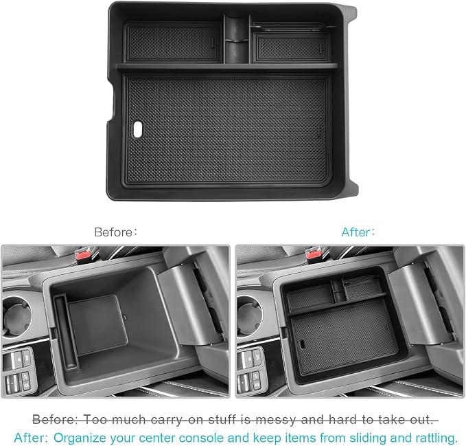 CDEFG Center Console Organizer for 2026 Honda Passport (RTL/TrailSport Elite/TrailSport) Accessories, 2026 Honda Passport Middle Console Organizer Armrest Storage Box