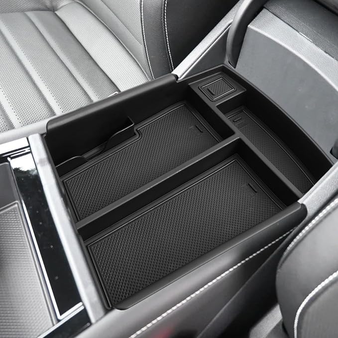 SHAOHAO for 2026 Volkswagen Atlas Center Console Organizer Fit for 2024 2025 2026 Volkswagen Atlas & Atlas Cross Sport Accessories (SE/SE with Tech/SEL/SEL R-Line/SEL Premium R-Line) Storage Box Tray