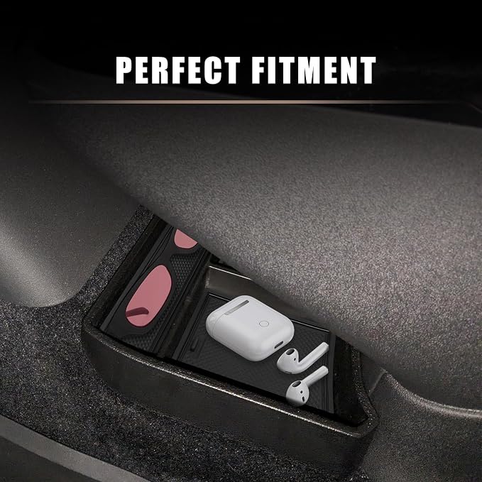 Muslogy for 2026 2025 2024 2023 VW ID4 Lower Console Organizer Upgraded Storage Box Insert Tray Interior Accessories Compatible with Volkswagen ID.4 ID 4 2023+ ONLY