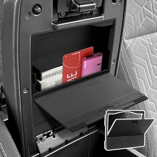 Center Console Hidden Box Organizer Compatible with Toyota 2016-2020 2021 2022 2023 Tacoma Accessories ABS Material Secret Compartment