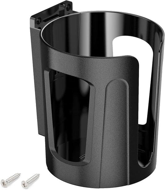 Large Universal Cup Holder Wall Mount, Heavy Duty Plastic Drink Holder for Boat, Car, Truck, RV, UTV, Tractor – Vertical/Horizontal Mount, Fits Most Cups, Bottles & Tumblers