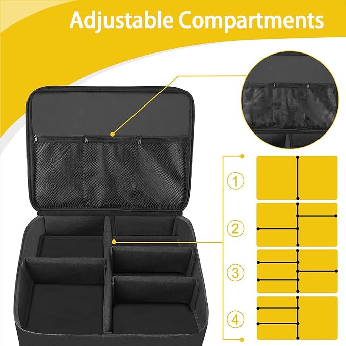 2 Layer Golf Trunk Organizer, Golf Gifts for Men, Car Organizers and Storage with Separate Ventilated Compartment for 2 Pair Shoes, Waterproof Car Organization Bag, Gifts for Golfers