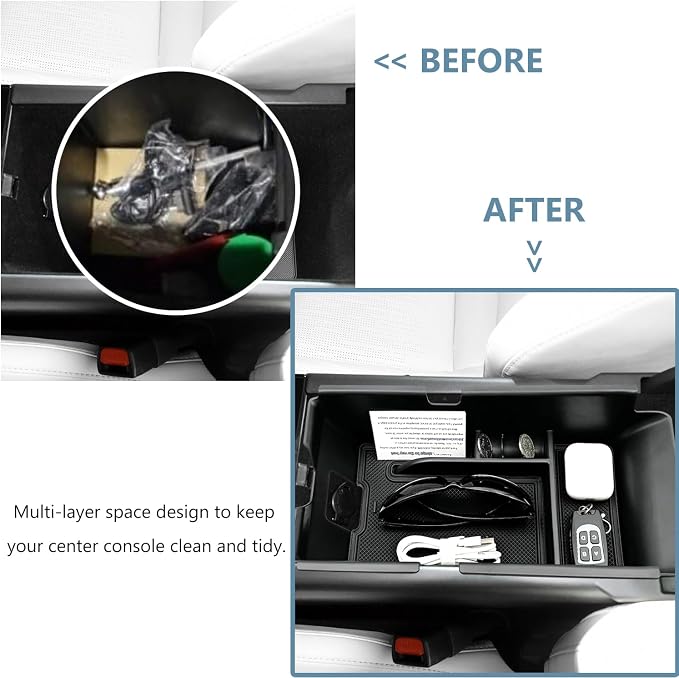 Compatible with Camry XLE XSE & Camry LE SE 9th 2025 2026 Center Console Organizer Tray Accessories（not for 8th 2024）