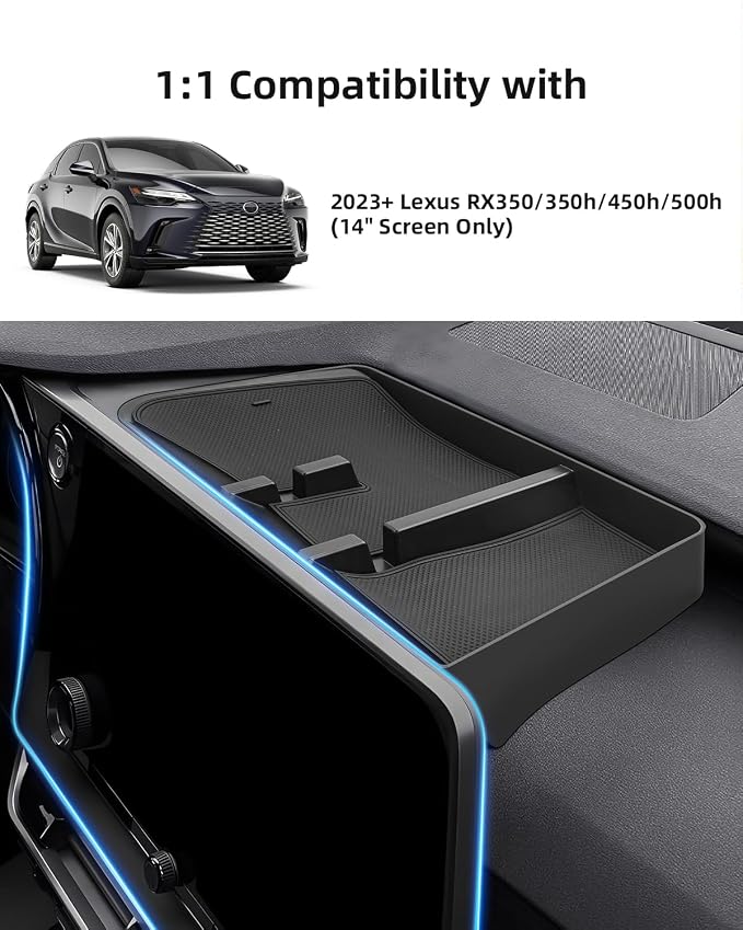 Dashboard Organizer Tray for 2026-2023 Lexus RX 350/350h/450h/500h, 2025 2026 Lexus RX Interior Accessories