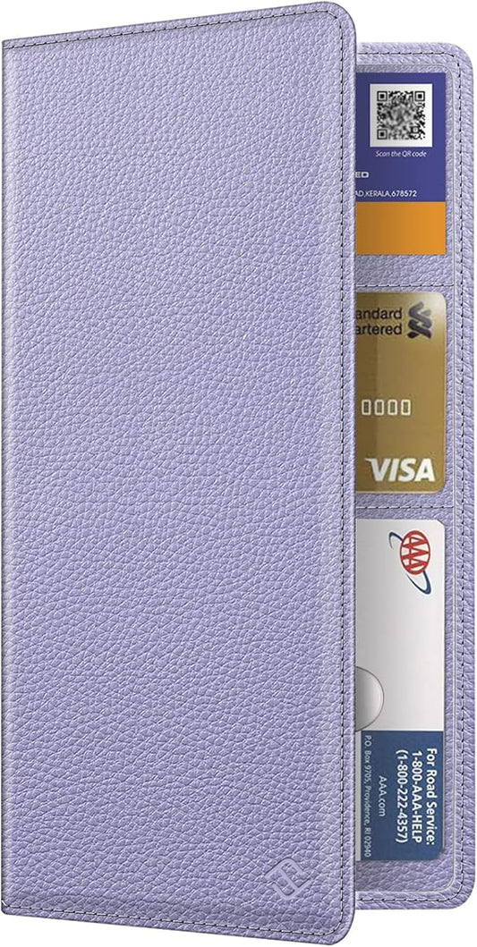 FINPAC Car Registration and Insurance Card Holder, Vehicle Glove Box Card Organizer Wallet Automobile Accessories for License